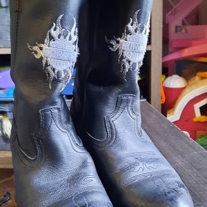 Harley Davidson Amarillo Black Leather Boots